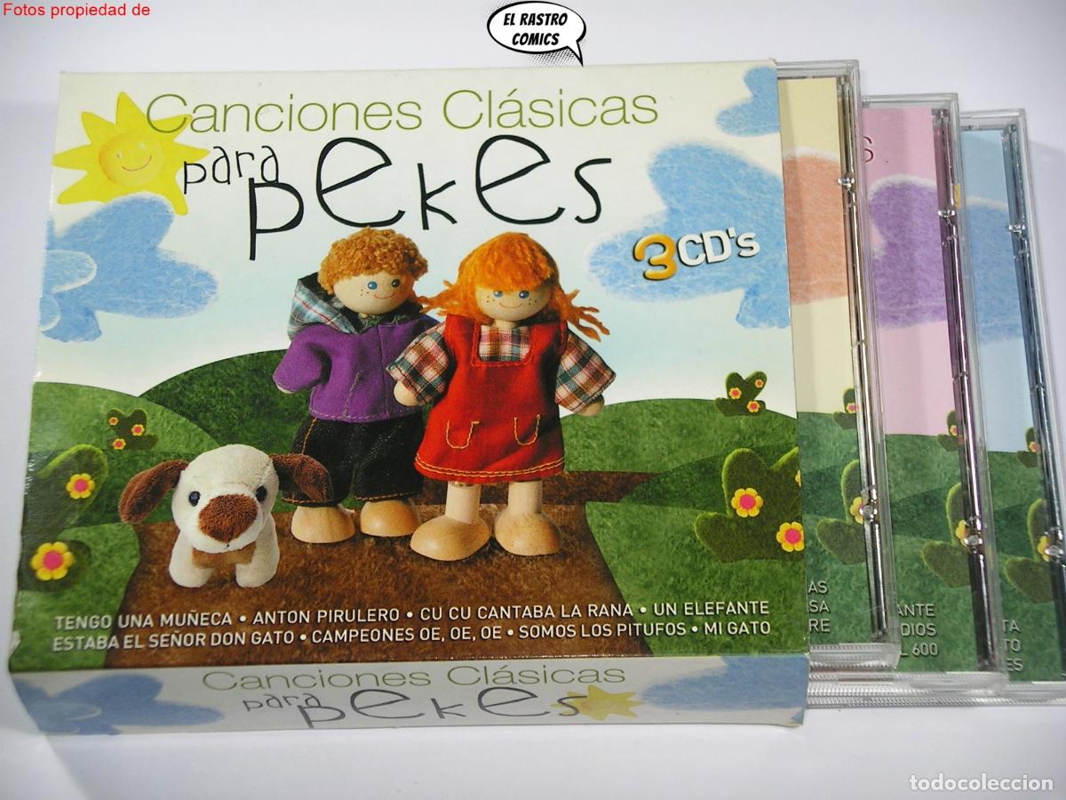 CDs de m&uacute;sica: Canciones cl&aacute;sicas para peques, Vanessa y Los Punto Com, triple, 3 CD, OK 2006, excelente estado