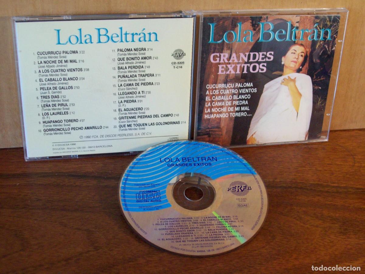 CDs de m&uacute;sica: LOLA BELTRAN - GRANDES EXITOS - CD 20 CANCIONES - Foto 1