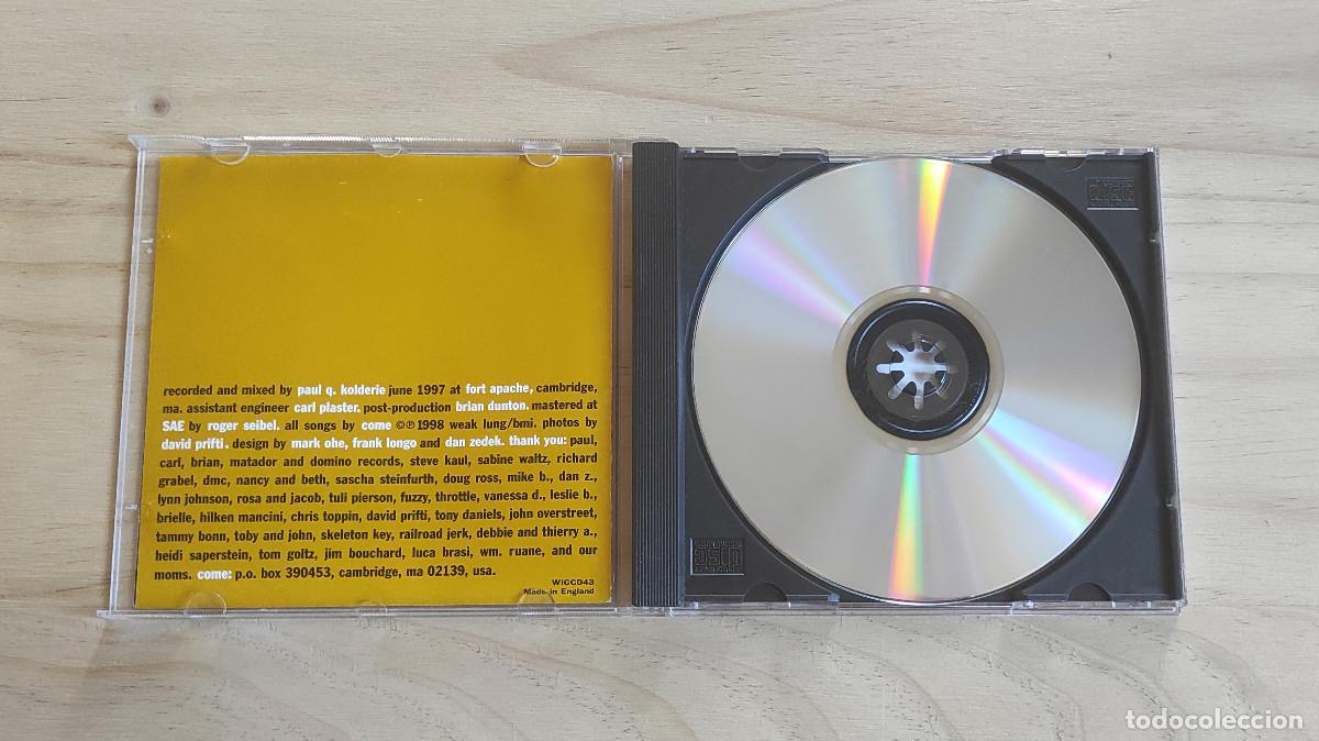 CDs de m&uacute;sica: Come - Gently, Down the Stream (1998) CD - Foto 2