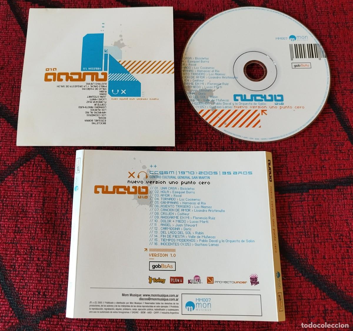 CDs de m&uacute;sica: NUEVO VERSION UNO PUNTO CERO 2005 CD BICILETAS Ezequiel Borra COIFFEUR RECOPILATORIO ROCK ARGENTINO
