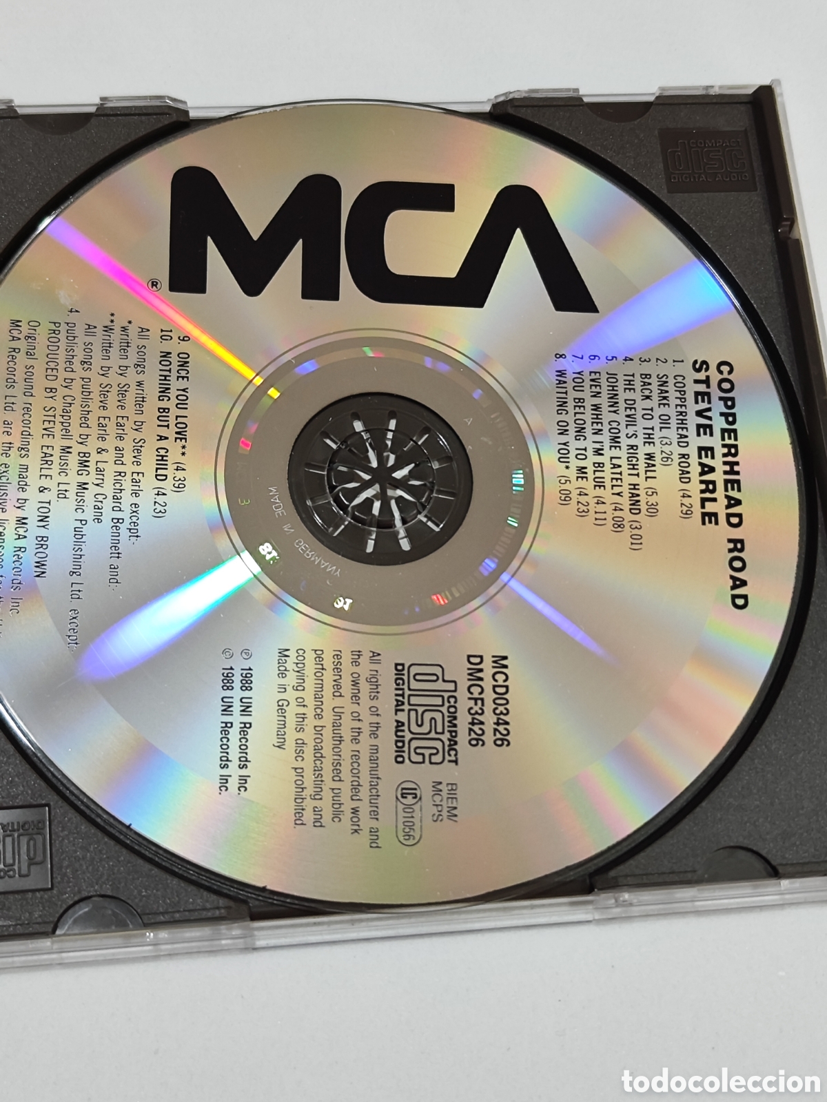 CDs de m&uacute;sica: STEVE EARLE copperhead road CD - Foto 2