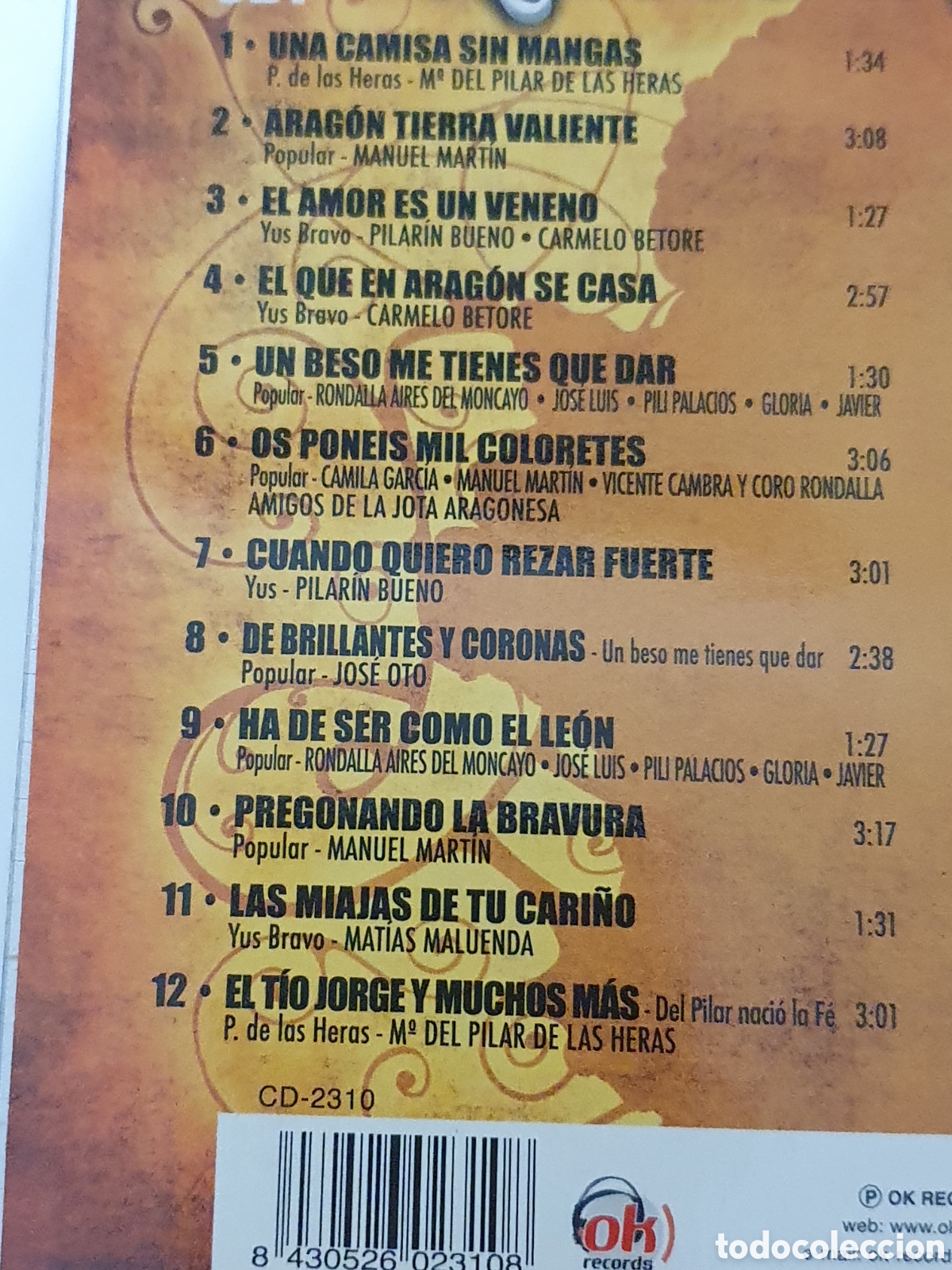 CDs de m&uacute;sica: Cd-7, Ra&iacute;ces De Arag&oacute;n, X 2 Cds, Como Nuevo. - Foto 4