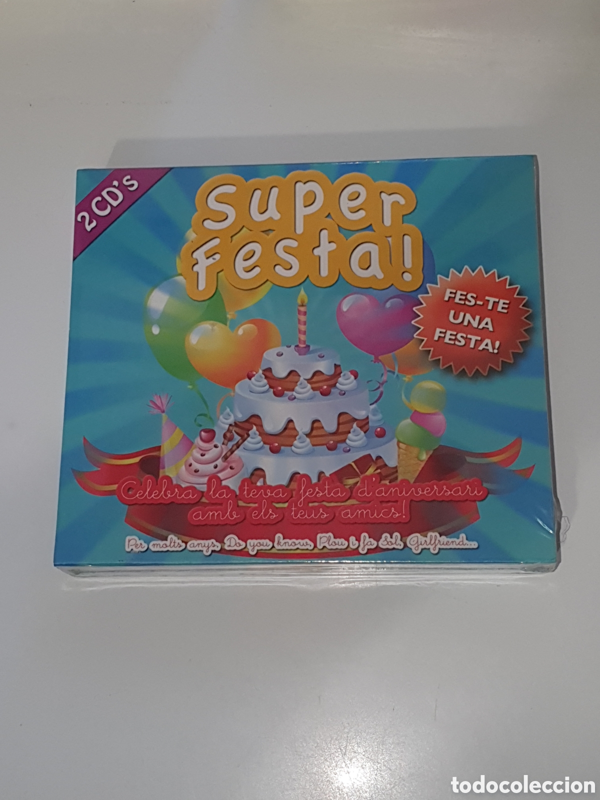 CDs de m&uacute;sica: 8-Cd, Super Festa!, Can&ccedil;ons Amb Catal&agrave;, X 2 Cd's, Nuevos, Precintado Original Sin Estrenar Ni Usar.