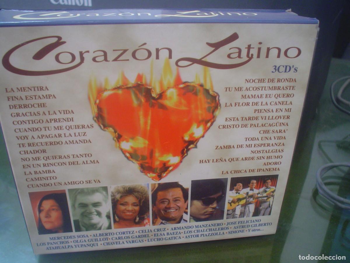 CDs de m&uacute;sica: CORAZ&Oacute;N LATINO - 3 CD&acute;S - Foto 1
