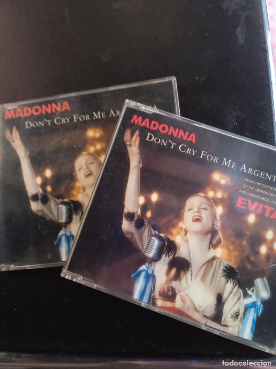 CDs de M&uacute;sica: MADONNA- LOTE 2 CDS SINGLE DISTINTOS DE &rdquo;DON&acute;T CRY FOR ME ARGENTINA&rdquo;