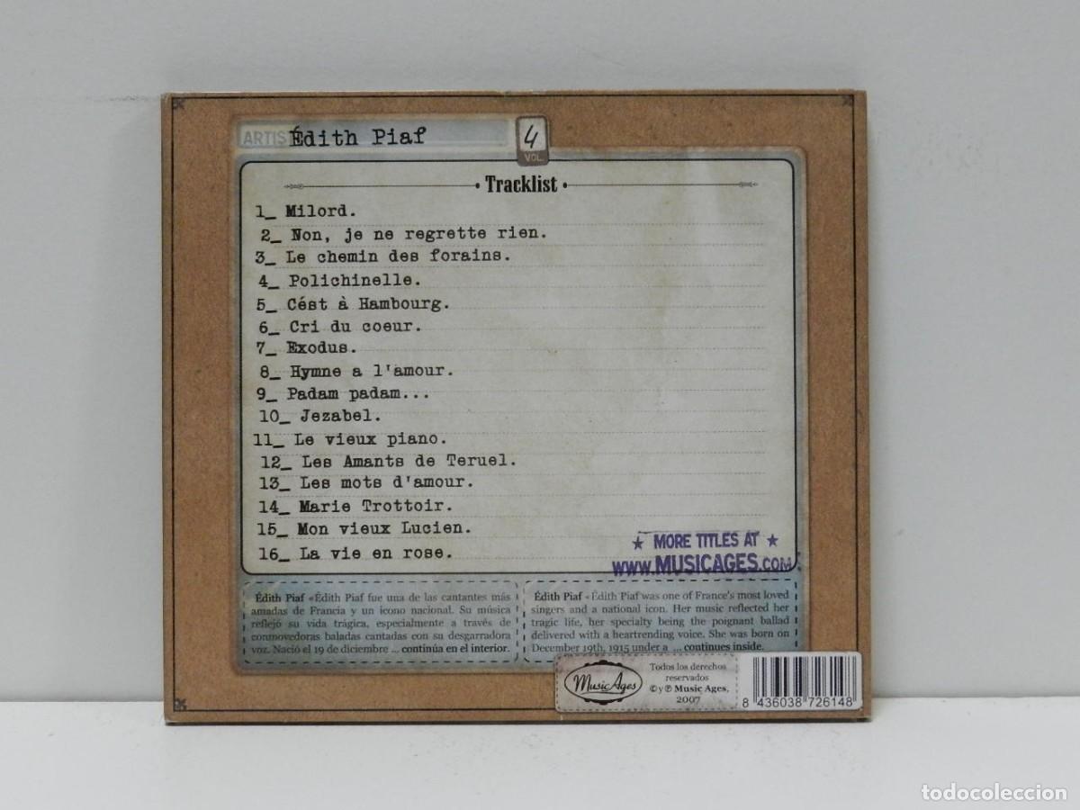 CDs de m&uacute;sica: DISCO CD. Edith Piaf &ndash; Edith Piaf. COMPACT DISC. - Foto 2
