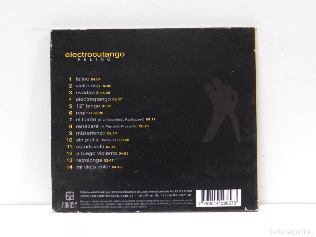 CDs de m&uacute;sica: DISCO CD. Electrocutango &ndash; Felino. COMPACT DISC. - Foto 2