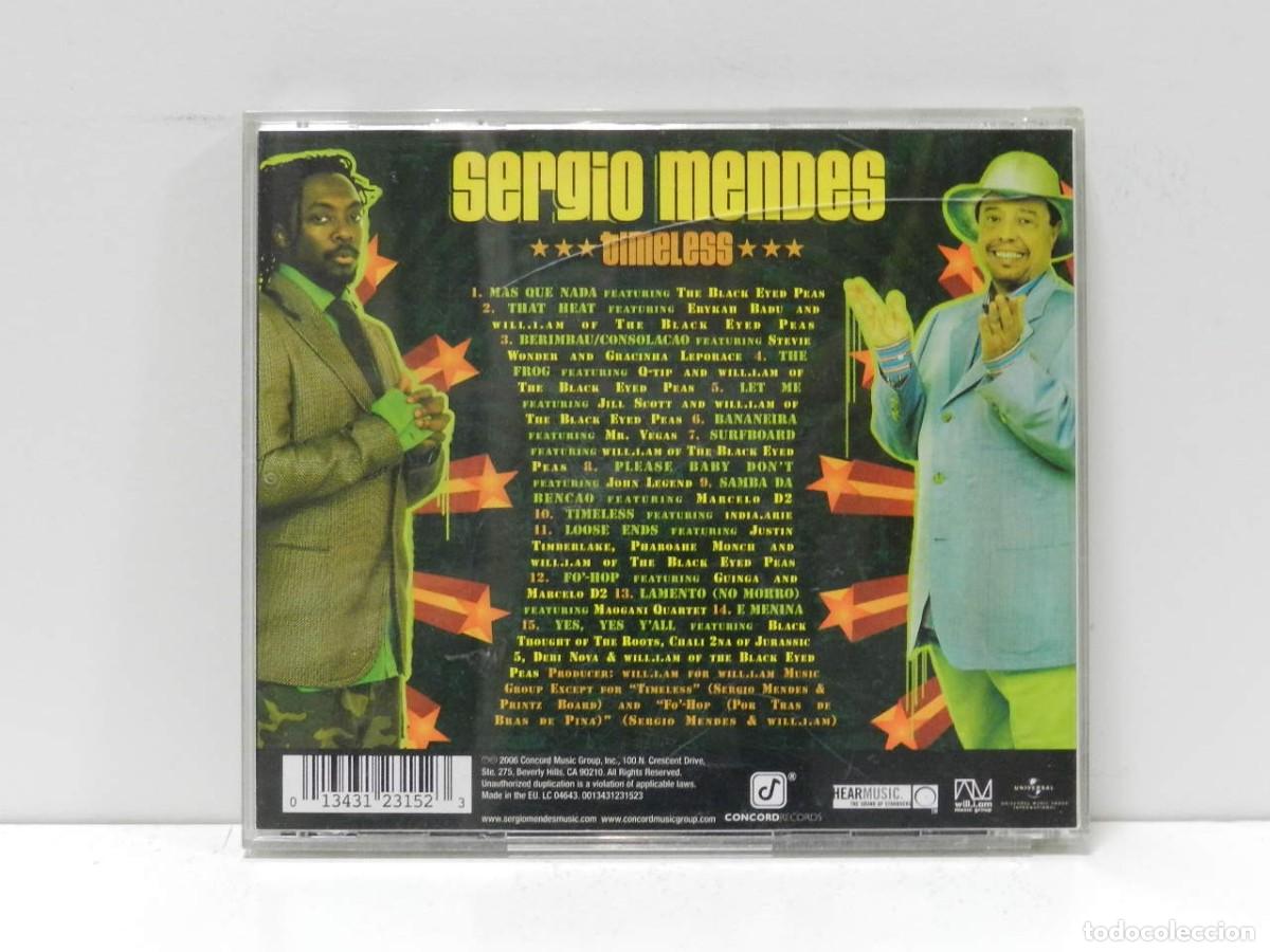 CDs de m&uacute;sica: DISCO CD. Sergio Mendes &ndash; Timeless. COMPACT DISC. - Foto 2