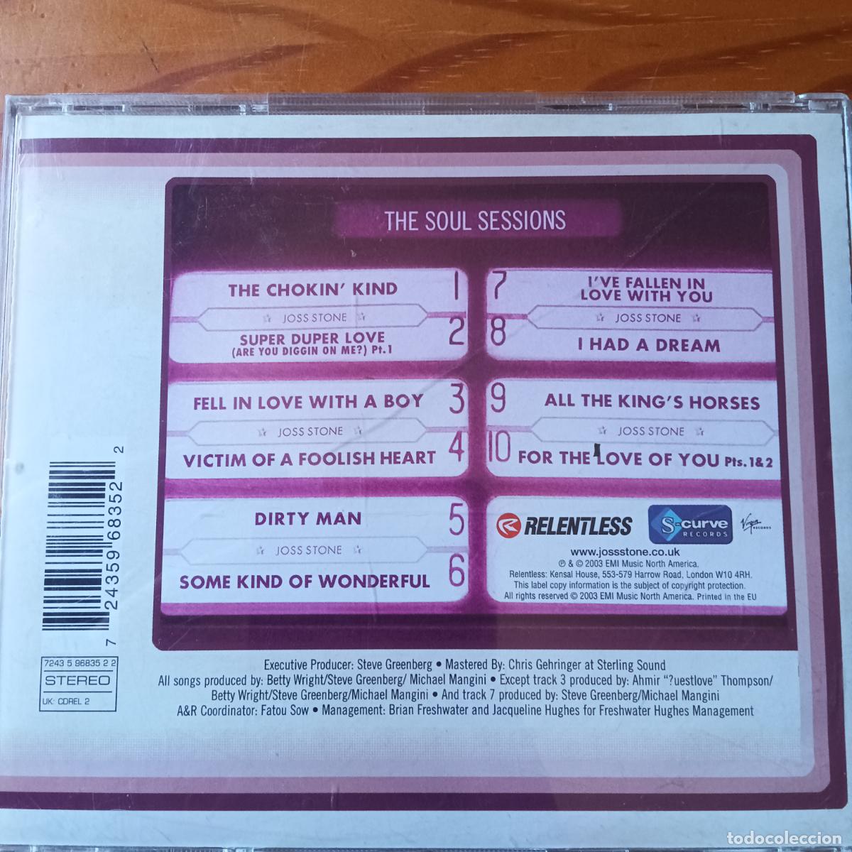 CDs de m&uacute;sica: JOSS STONE, THE SOUL SESSIONS. CD - Foto 2