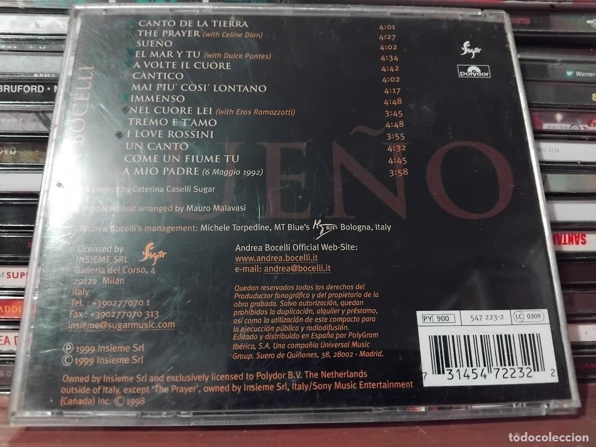 CDs de m&uacute;sica: Andrea Bocelli &lrm;&ndash; Sue&ntilde;o -CD - Foto 2