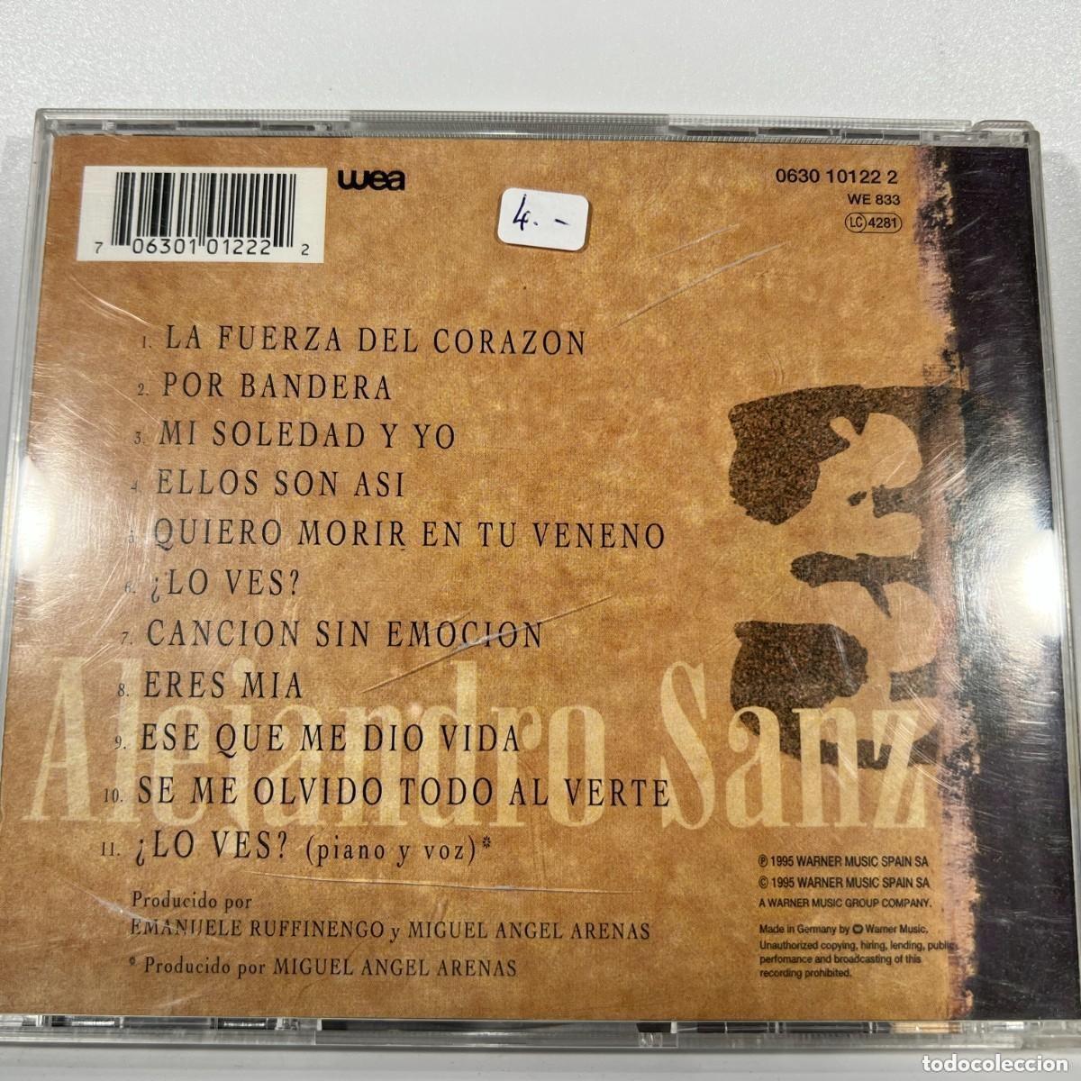 CDs de m&uacute;sica: ALEJANDRO SANZ 3 - CD - Foto 2