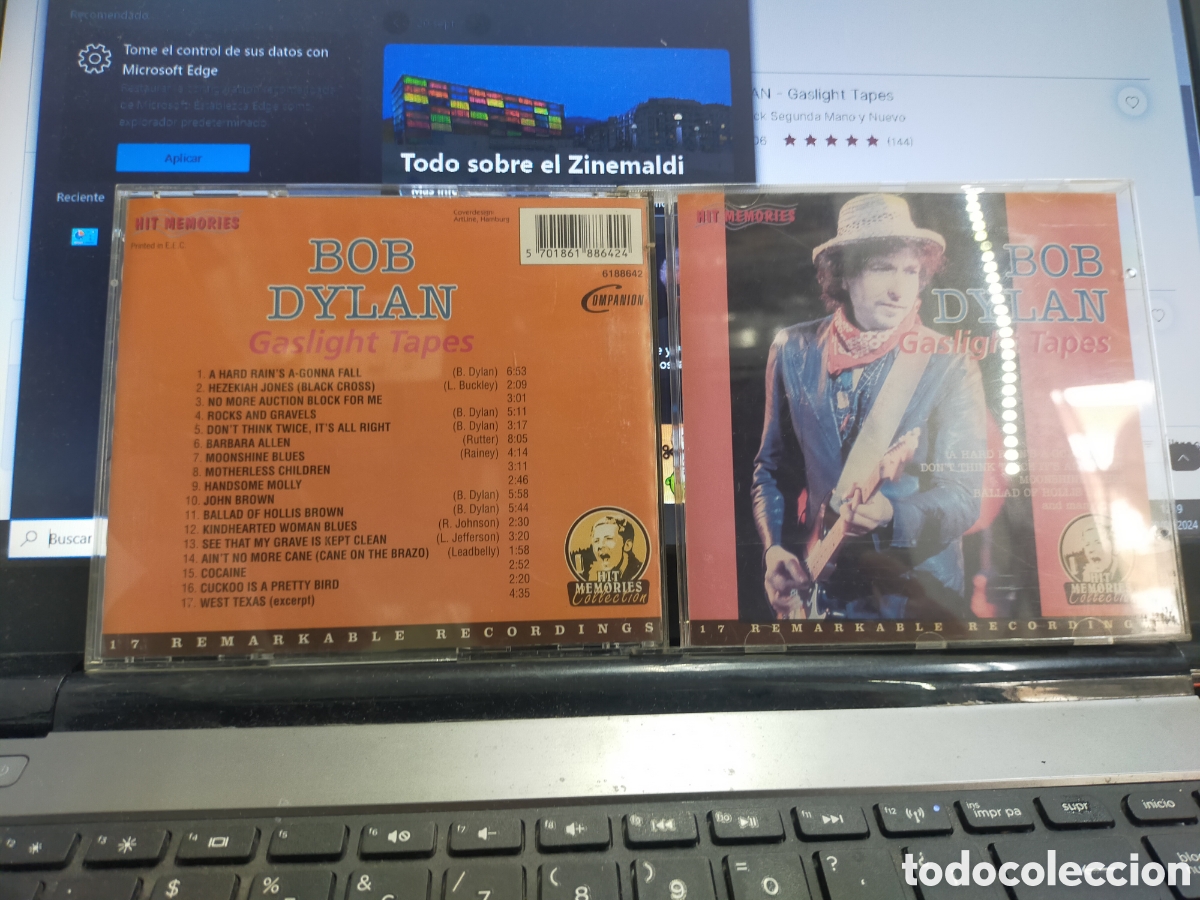 CDs de m&uacute;sica: Bob Dylan CD gaslight tapes - Foto 1
