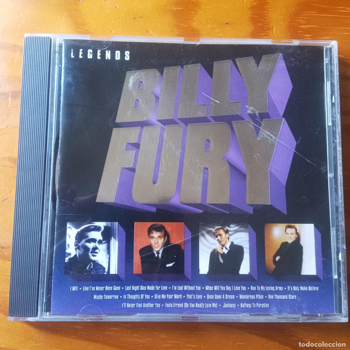 CDs de m&uacute;sica: BILLY FURY, LEGENDS CD - Foto 1
