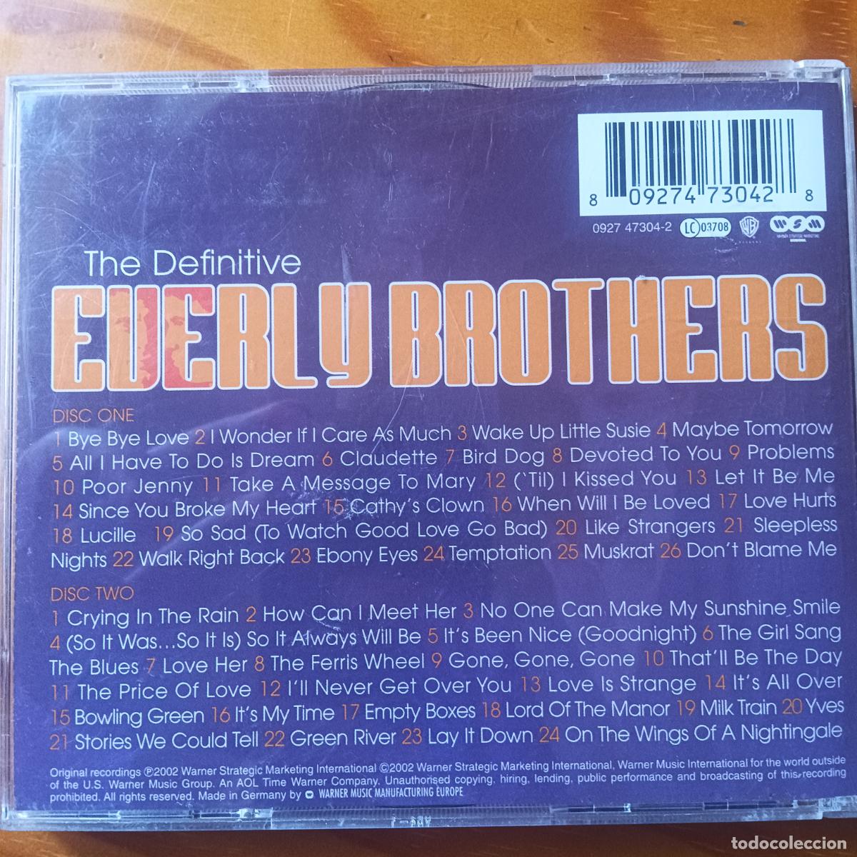 CDs de m&uacute;sica: THE DEFINITIVE EVERLY BROTHERS. 2CDs - Foto 2