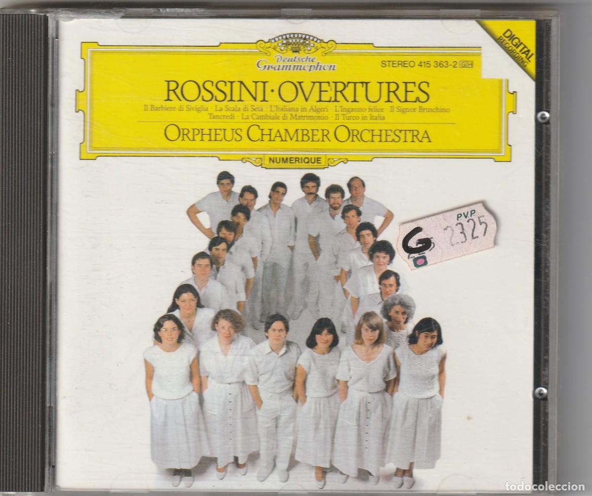 CDs de m&uacute;sica: ROSSINI - OVERTURES (CD DGG) ORPHEUS CHAMBER ORCHESTRA - Foto 1
