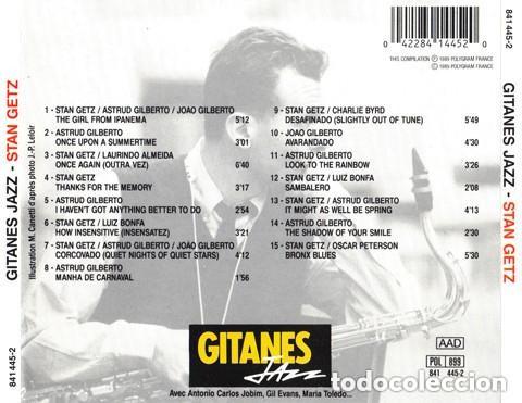 CDs de m&uacute;sica: STAN GETZ - GITANES JAZZ - Foto 2