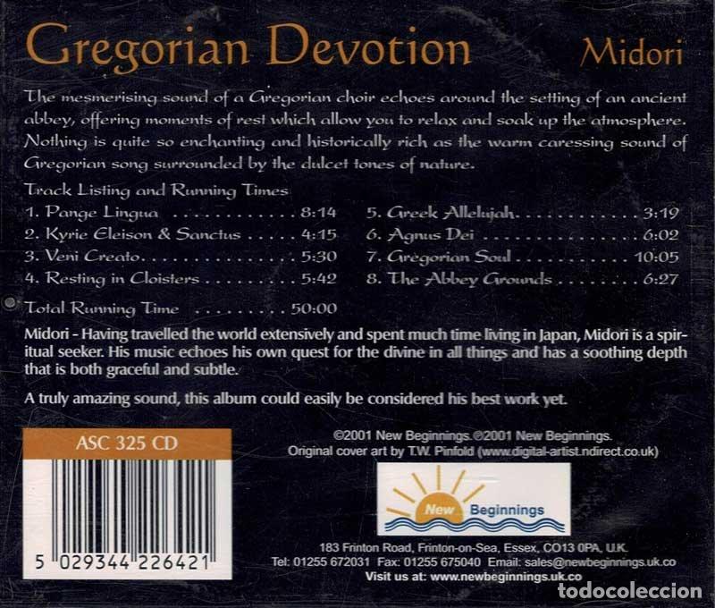 CDs de m&uacute;sica: Midori - Gregorian Devotion. CD - Foto 2
