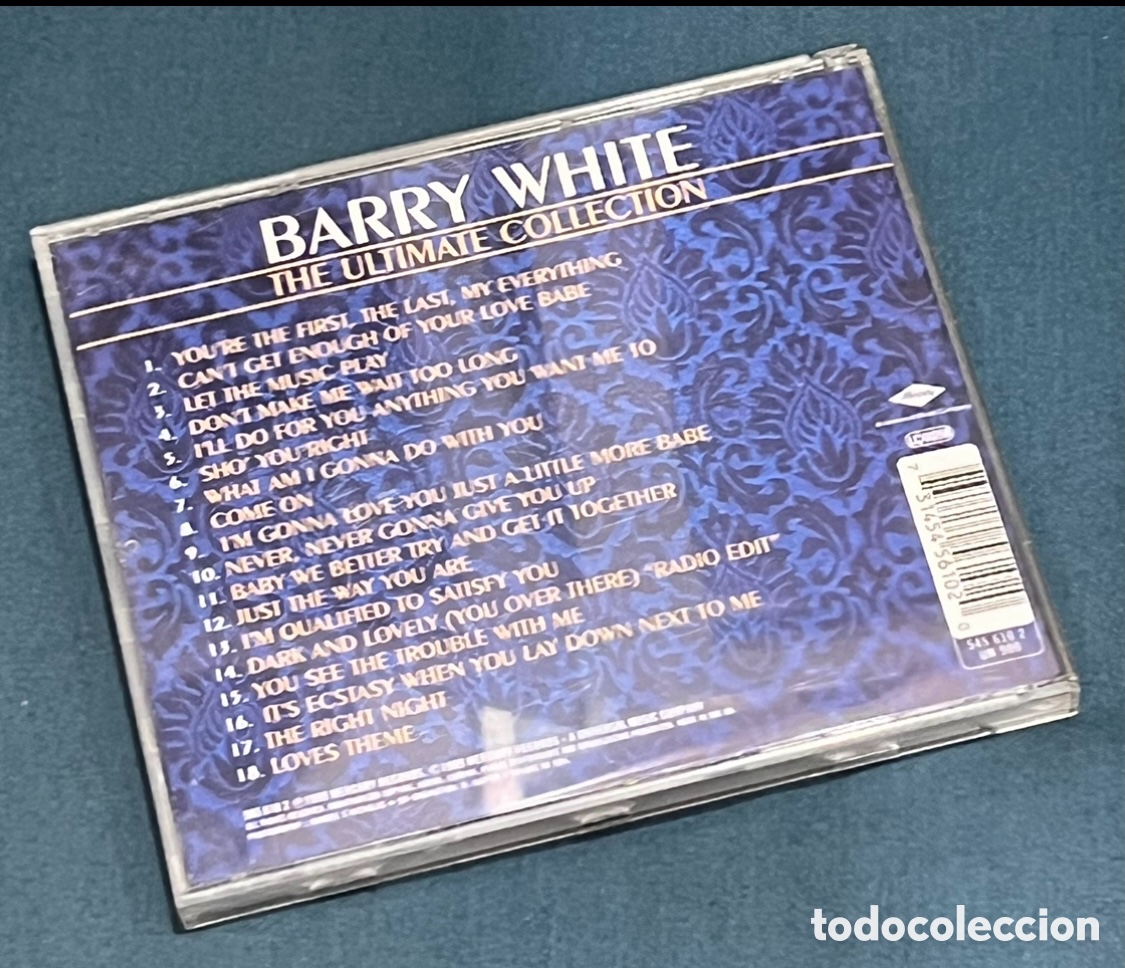 CDs de m&uacute;sica: CD. Barry White. &ldquo;The Ult&iacute;mate Collection&rdquo;. 1999. - Foto 2