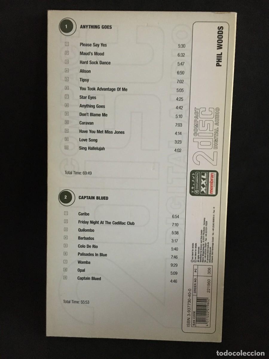 CDs de m&uacute;sica: Phil Woods &ndash; Modern Jazz Archive - 2 CD - Document - Foto 2