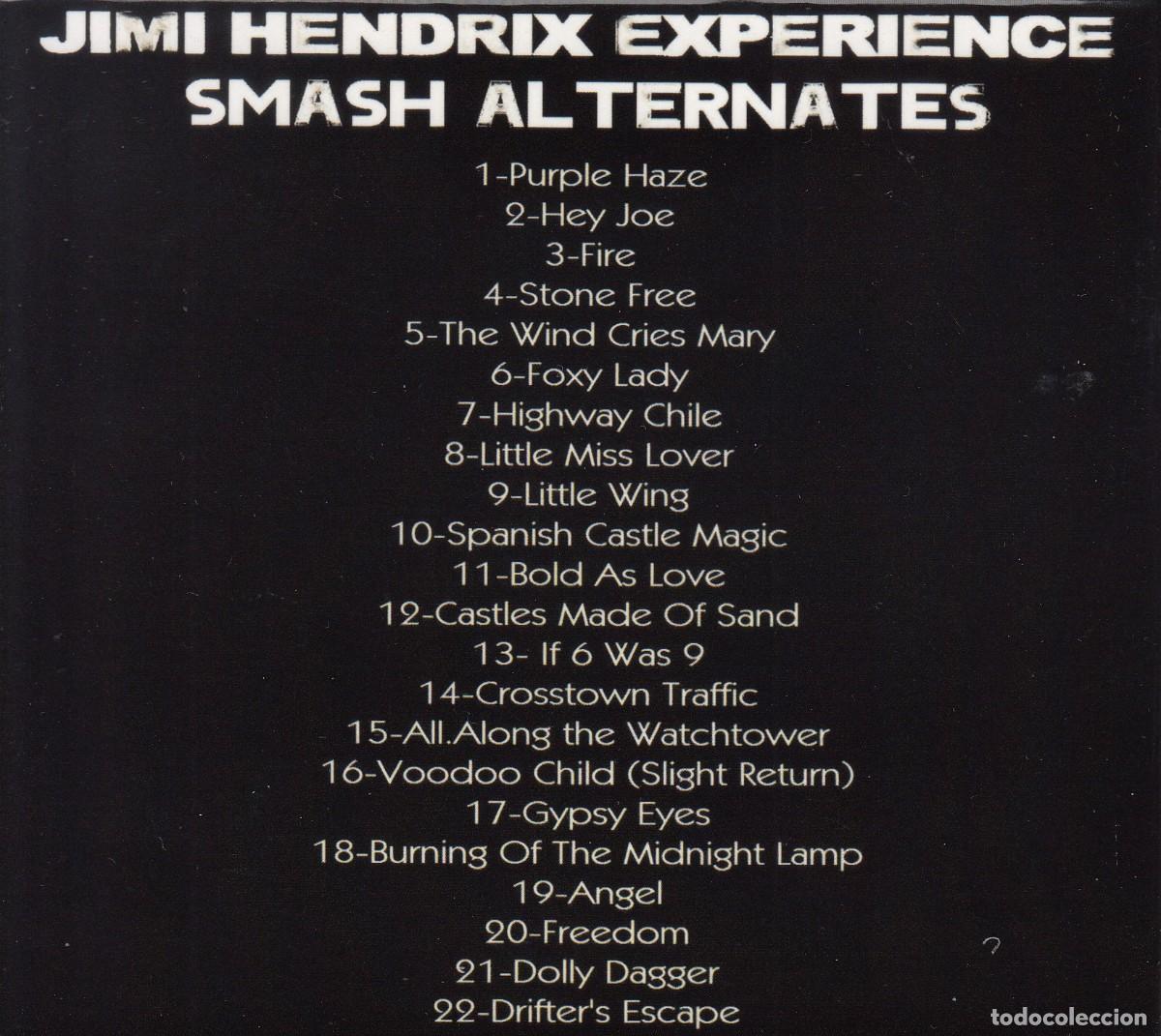 CDs de m&uacute;sica: JIMI HENDRIX. SMASH ALTERNATES. CD. - Foto 2