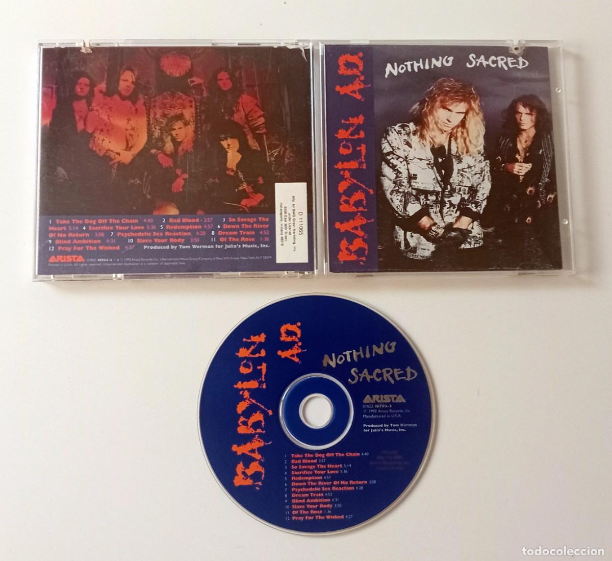 CDs de m&uacute;sica: CD BABYLON A.D. - NOTHING SACRED - Foto 2