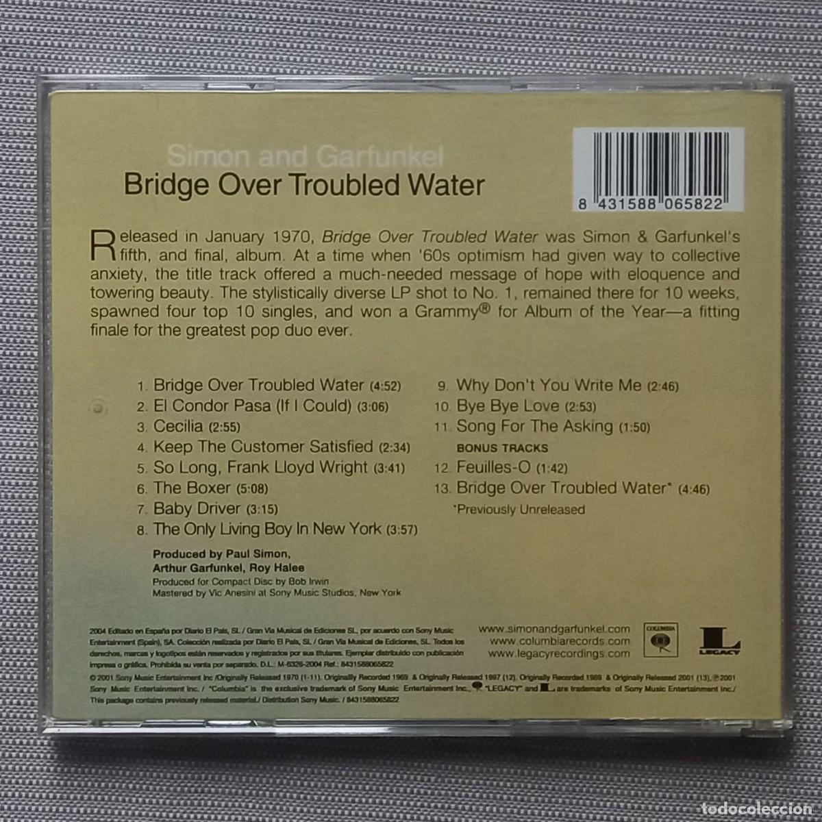 CDs de m&uacute;sica: SIMON AND WARFUNKEL - BRIDGE OVER TROUBLED WATER CD - Foto 2