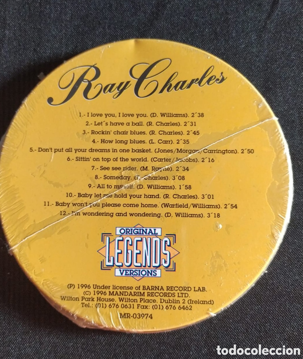 CDs de m&uacute;sica: CD LATA. RAY CHARLES. LEGENDS, 1996. - Foto 2