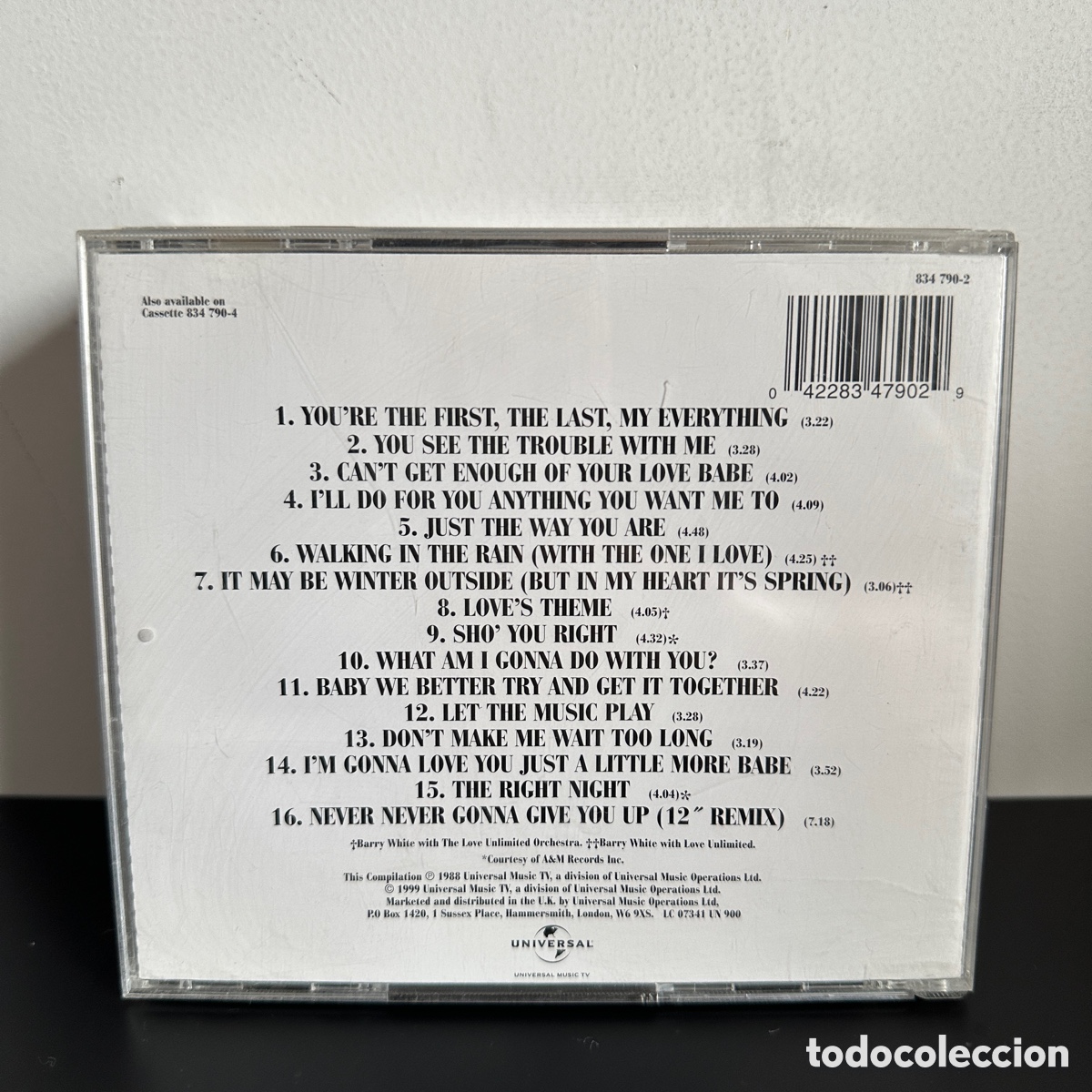 CDs de m&uacute;sica: Barry White - The Collection (CD, Comp) - Foto 2