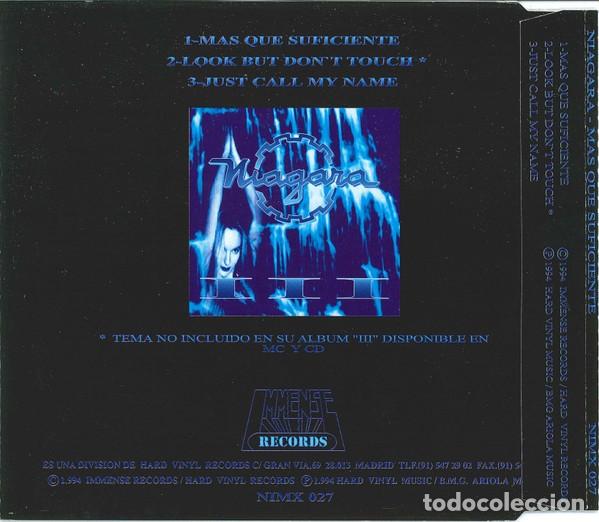 CDs de m&uacute;sica: Niagara &ndash; M&aacute;s Que Suficiente - Foto 2