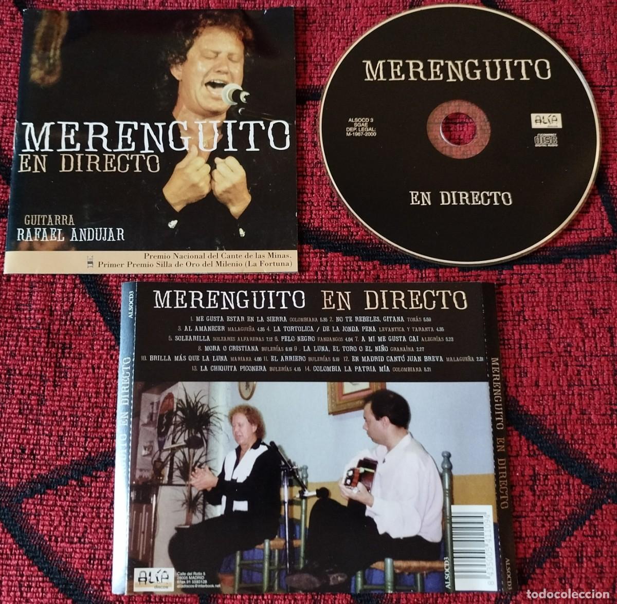 CDs de m&uacute;sica: MERENGUITO ** En Directo ** CD ORIGINAL 2000 - Foto 1