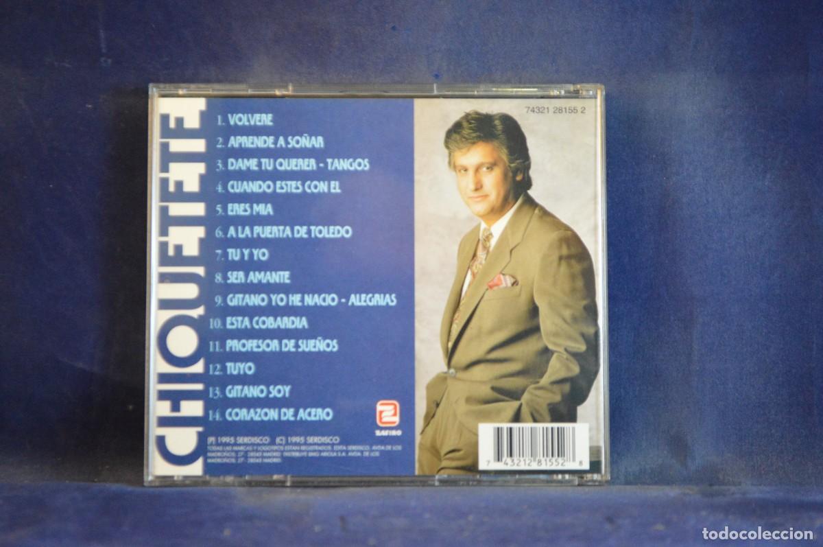 CDs de m&uacute;sica: CHIQUETETE &ndash; GRANDES &Eacute;XITOS - CD - Foto 2