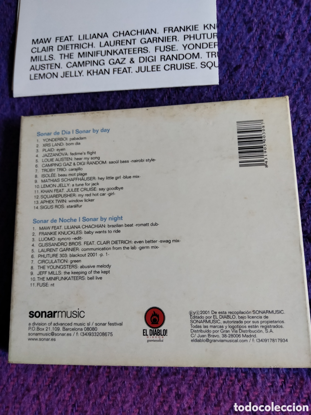 CDs de m&uacute;sica: Sonar 2001 doble CDs - Foto 2