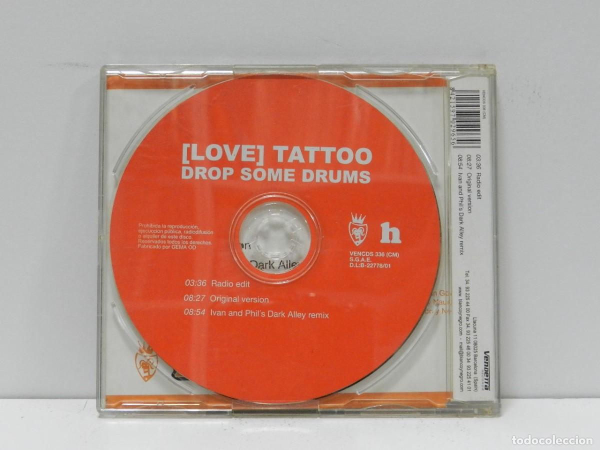 CDs de m&uacute;sica: DISCO CD. [Love] Tattoo &ndash; Drop Some Drums. COMPACT DISC. - Foto 2