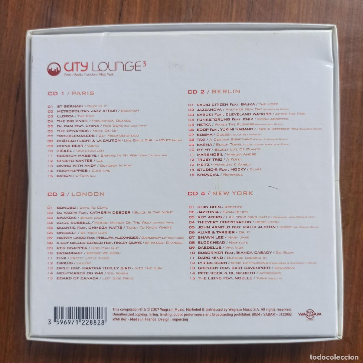 CDs de m&uacute;sica: CD City Lounge 3 (4 CDs) - Foto 2