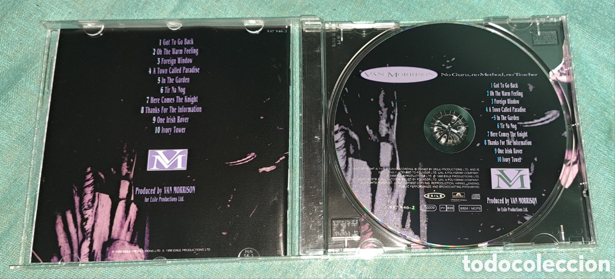CDs de m&uacute;sica: CD VAN MORRISON, NO GURU, NO METHOD, NO TEACHER. 1986 - Foto 2