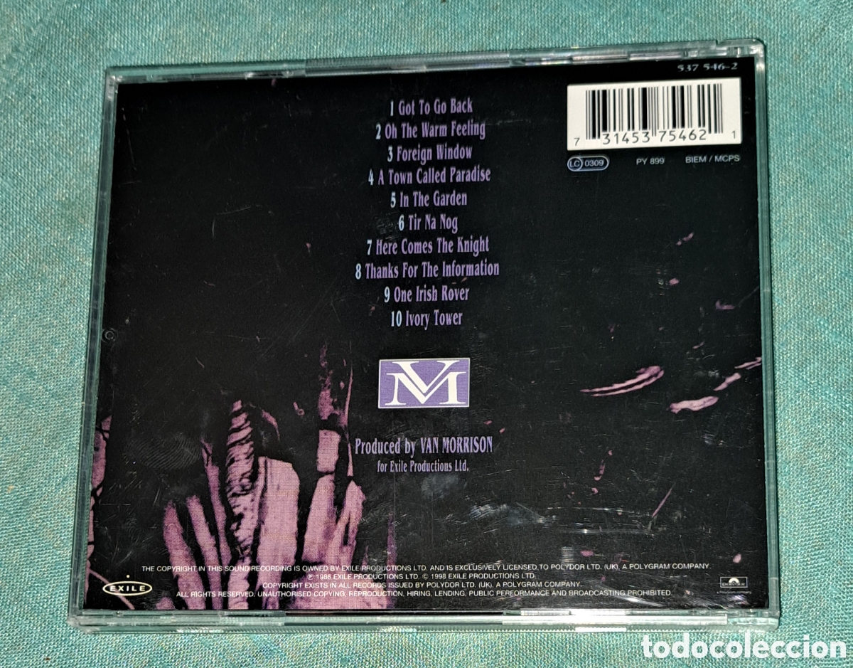 CDs de m&uacute;sica: CD VAN MORRISON, NO GURU, NO METHOD, NO TEACHER. 1986 - Foto 3
