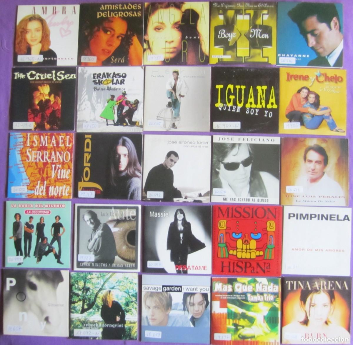 CDs de M&uacute;sica: CD&acute;S SINGLES LOTE 7. 25 CD SINGLES DE EDICI&Oacute;N PROMOCIONAL. ABSOLUTAMENTE NUEVOS