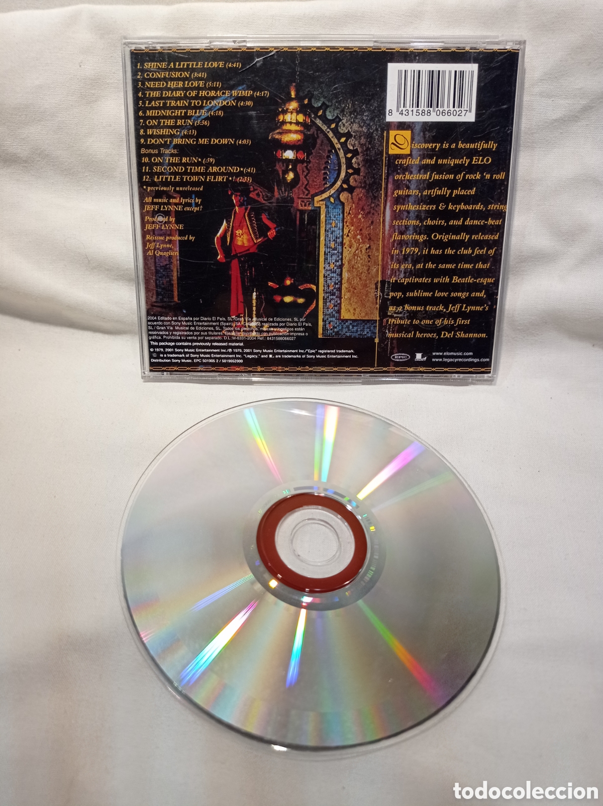 CDs de m&uacute;sica: CD ELECTRIC LIGHT ORCHESTRA. DISCOVERY. BUEN ESTADO - Foto 2