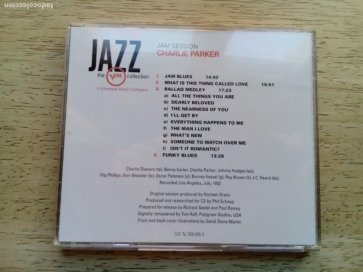 CDs de m&uacute;sica: Charlie Parker. Jam session. CD - Foto 2