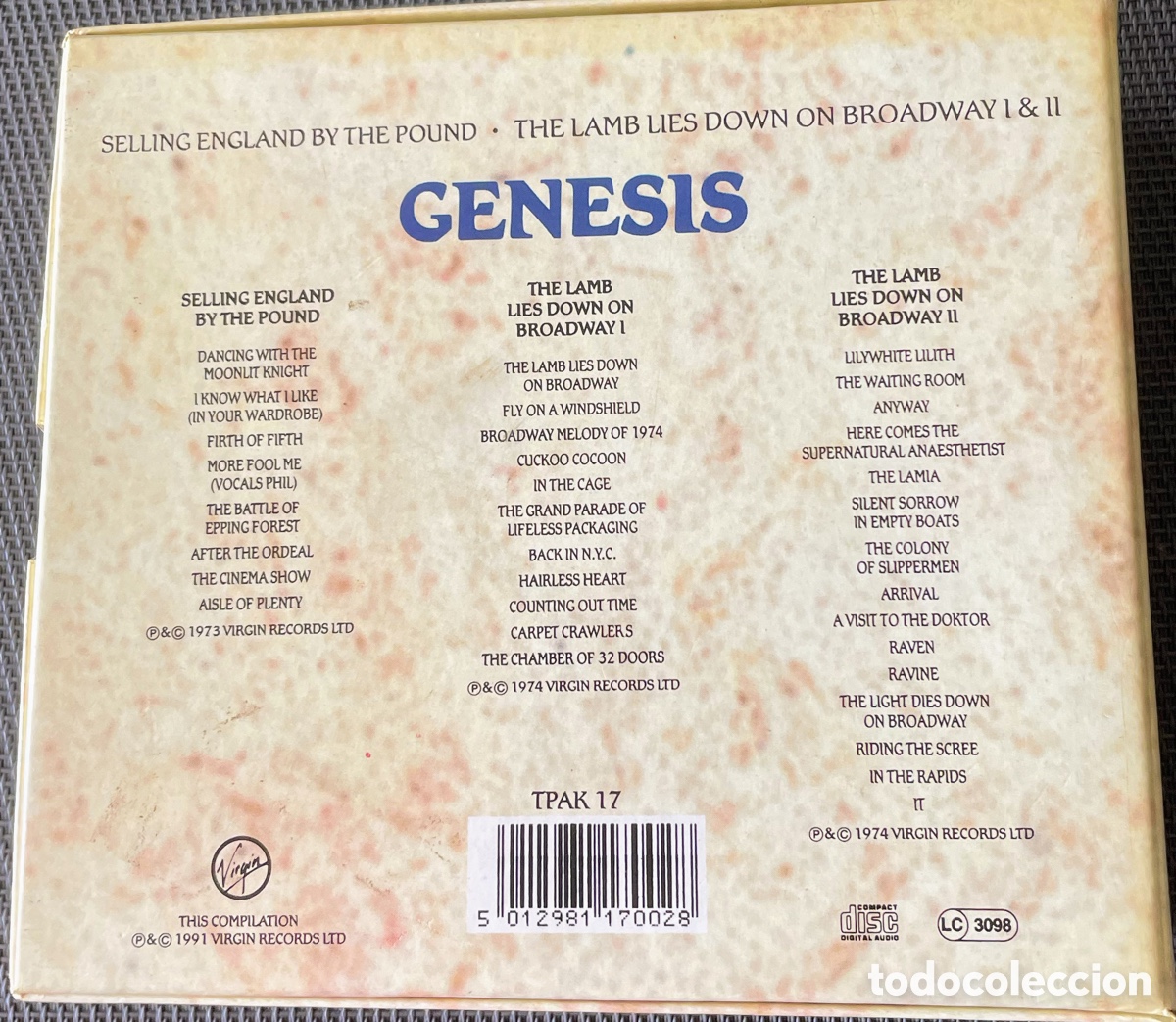 CDs de m&uacute;sica: Genesis 3 Limited Edition Picture Discs - Foto 2