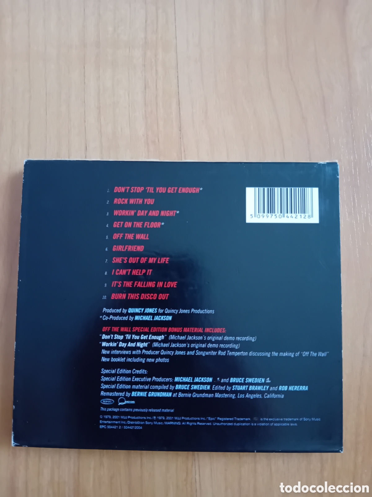 CDs de m&uacute;sica: MICHAEL JACKSON. OFF THE WALL - Foto 2