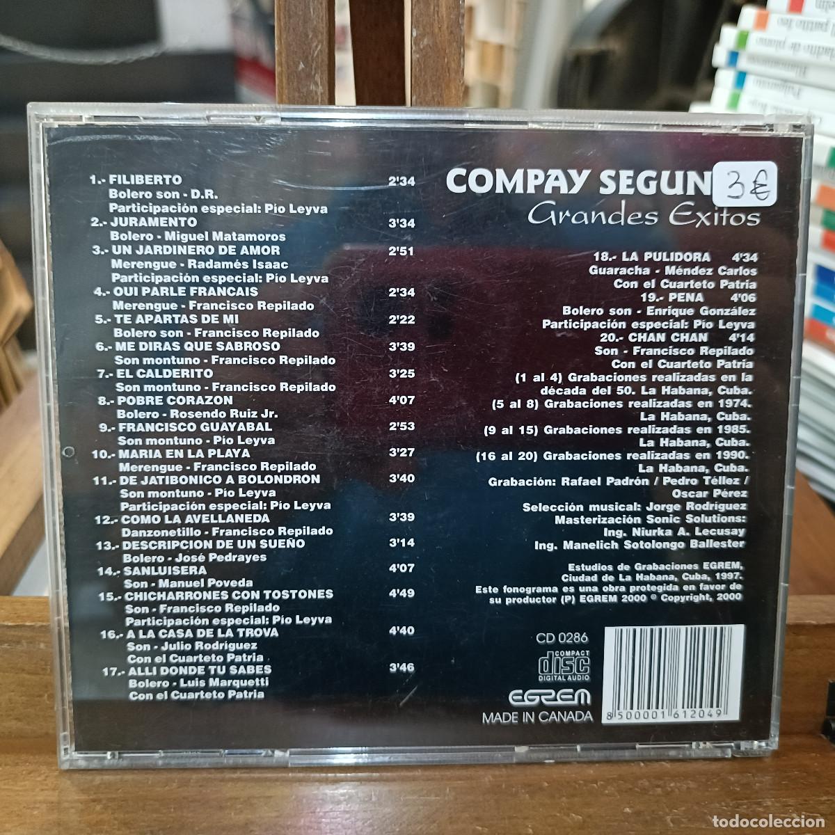 CDs de m&uacute;sica: Compay Segundo - Grandes &Eacute;xitos - CD. - Foto 2