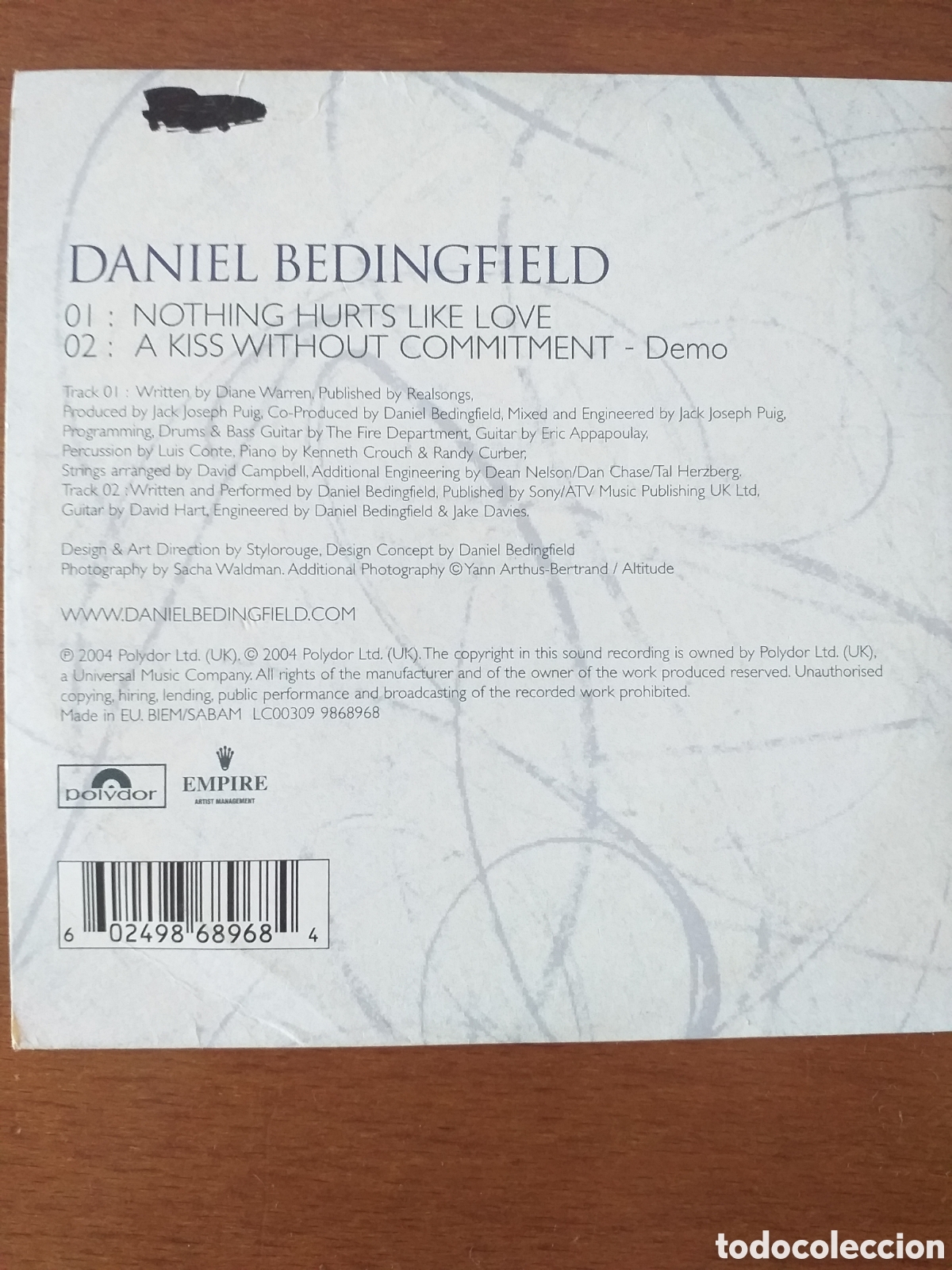 CDs de m&uacute;sica: Daniel Bedingfield Single CD - Foto 2