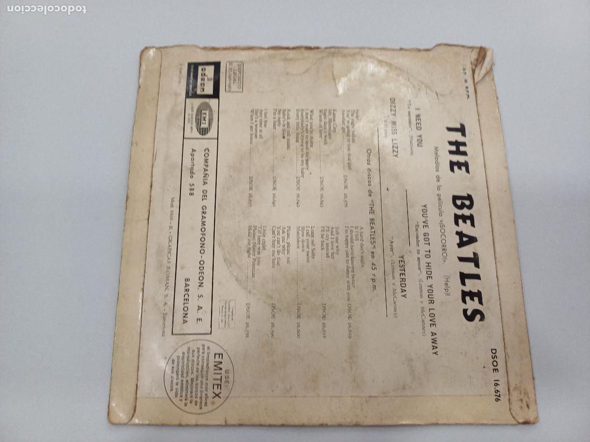 CDs de m&uacute;sica: THE BEATLES/HELP-YESTERDAY/SINGLE. - Foto 3