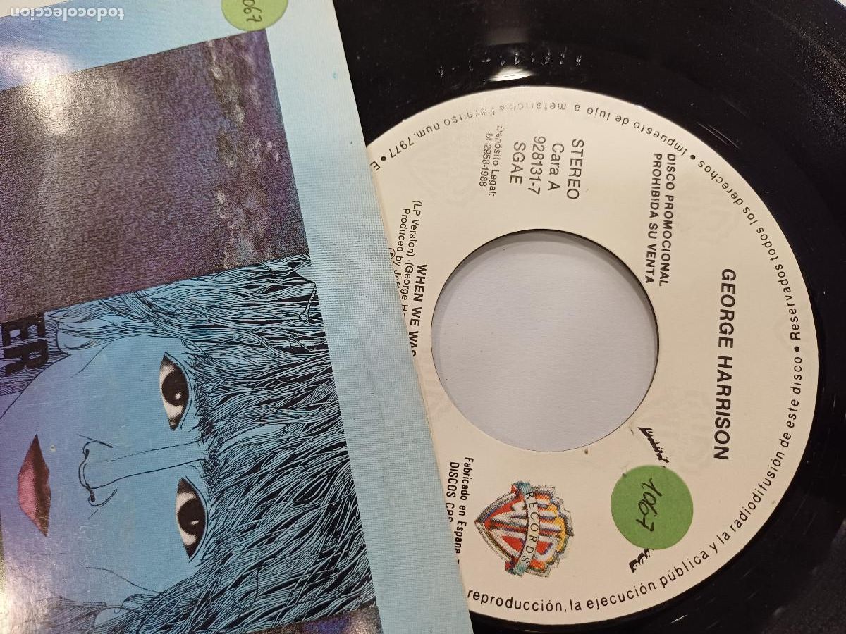 CDs de m&uacute;sica: GEORGE HARRISON/WHEN WE WAS FAB/SINGLE PROMOCIONAL. - Foto 2