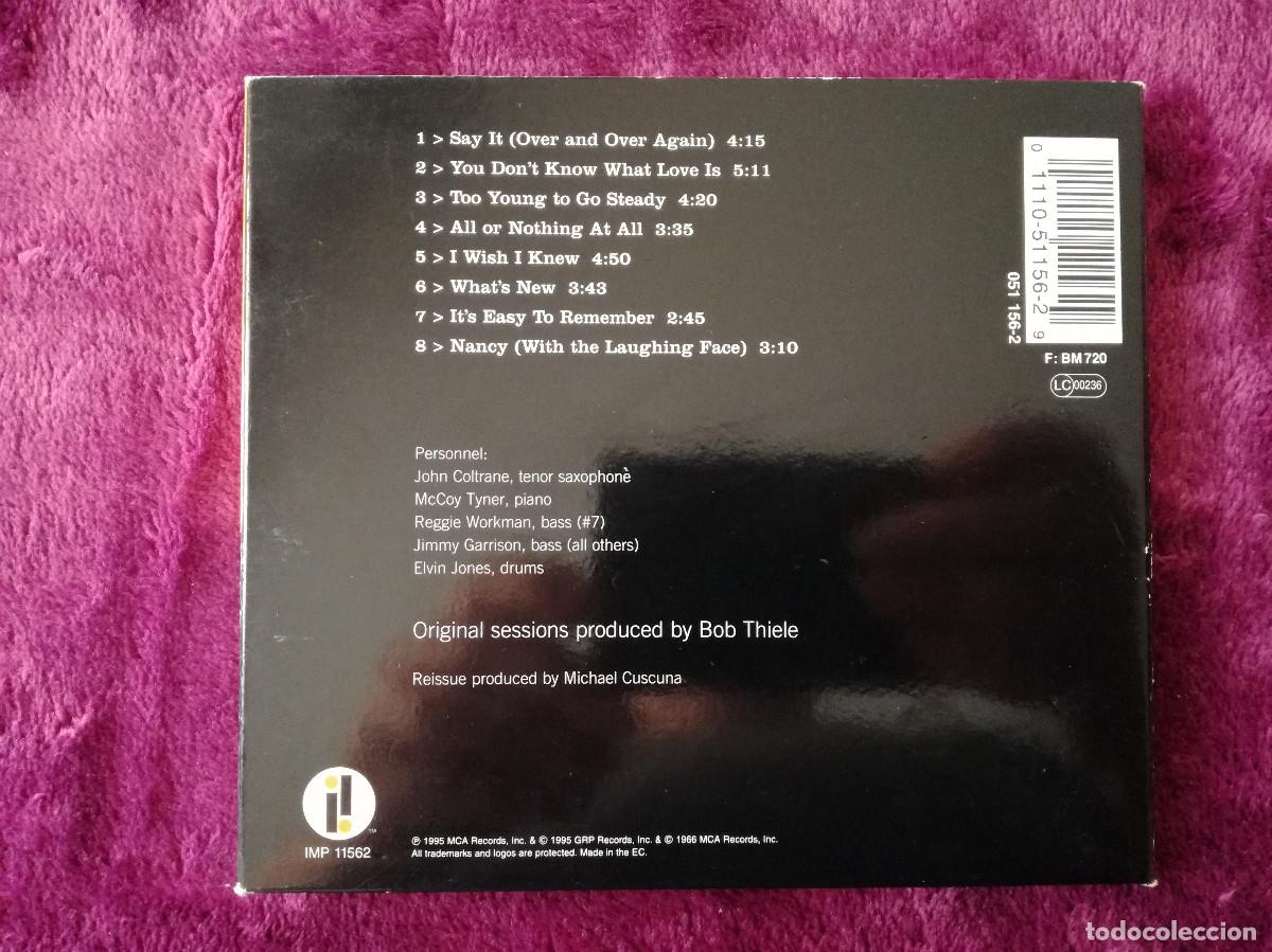 CDs de m&uacute;sica: JOHN COLTRANE QUARTET - BALLADS - CD DIGIPAK - PEDIDO MINIMO 7&euro; - Foto 5
