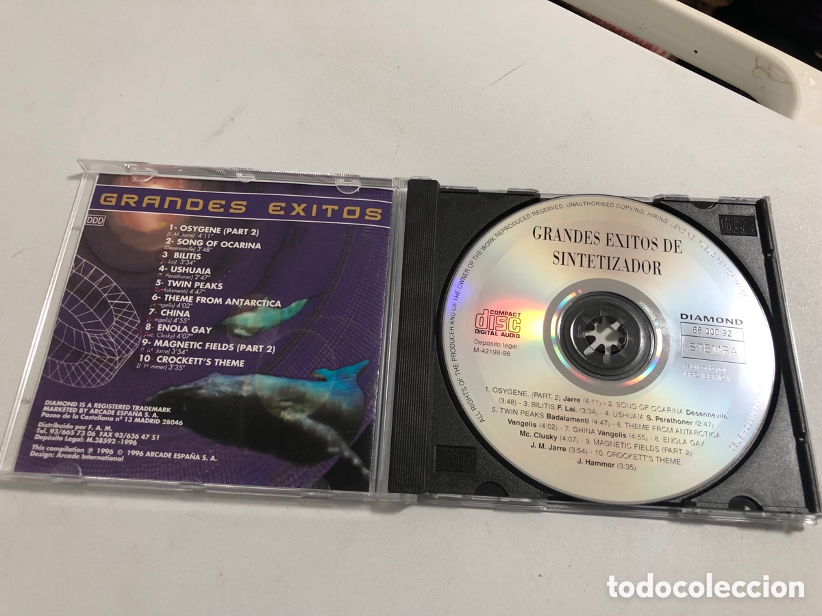 CDs de m&uacute;sica: Synthesizer Grandes &Eacute;xitos Cd 1996 - Foto 2