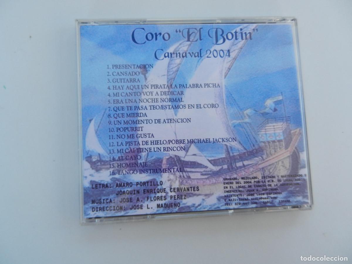 CDs de m&uacute;sica: CORO EL BOTIN - CARNAVAL DE CADIZ 2004 - CD - Foto 3