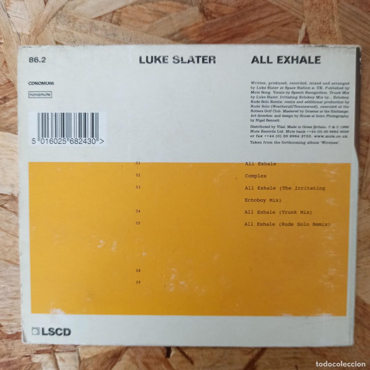 CDs de m&uacute;sica: CD Luke Slater &ndash; All Exhale - Foto 2