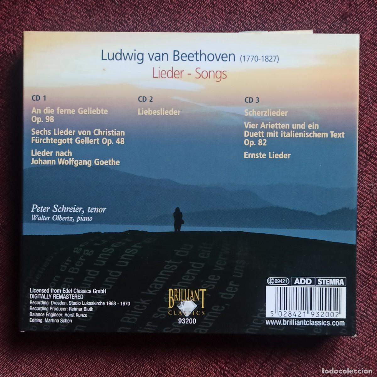 CDs de m&uacute;sica: CD Beethoven* - Peter Schreier &ndash; Lieder - Songs - Foto 2